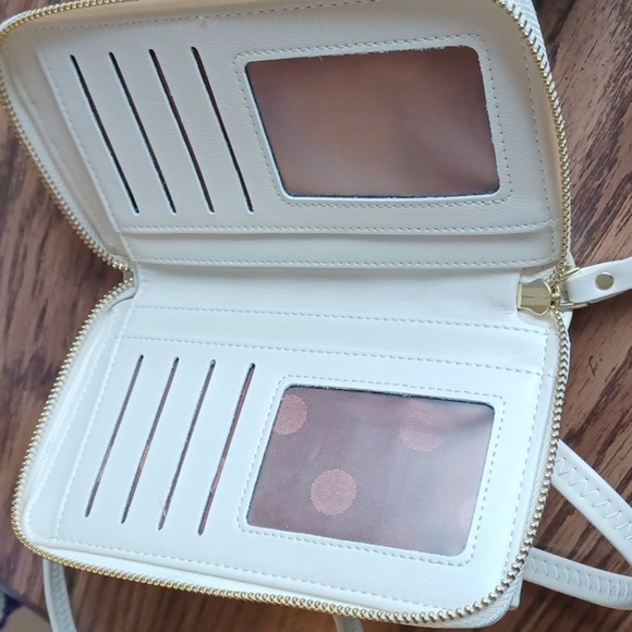 Stone women’s phone wallet cream, new - Picture 3 of 5